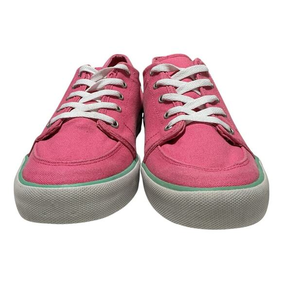 Lacoste Women’s Pink Canvas Sneakers Size 9 - Picture 2 of 9